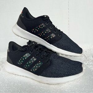 Adidas Women's Cloudfoam Lite Racer Black and White Running Sneakers Size 7.5